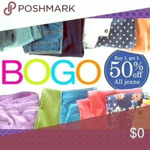 All Jeans BOGO 50% Off / Buy 1 Get 1 50% Off